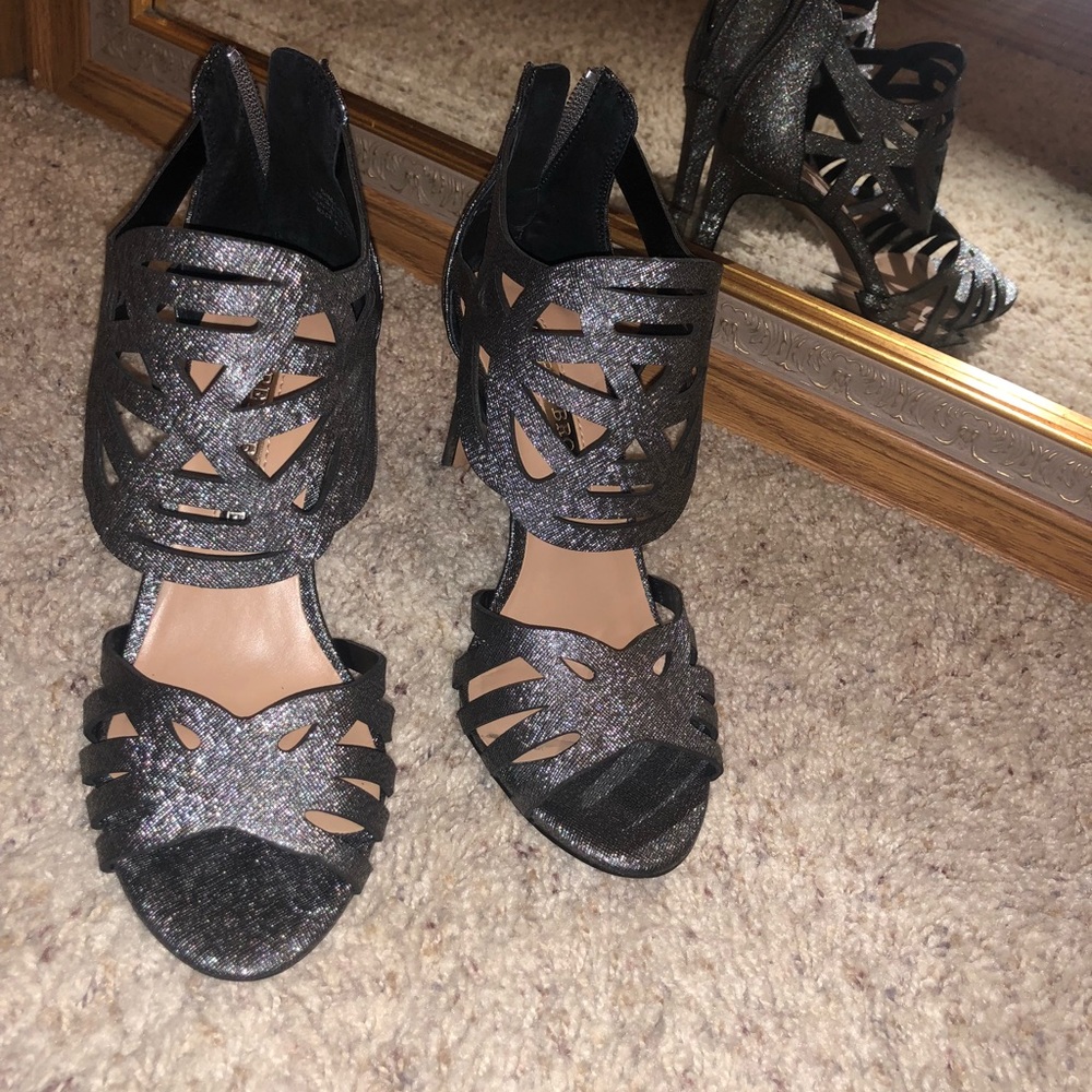 AUDREY BROOKE grace open toe heel